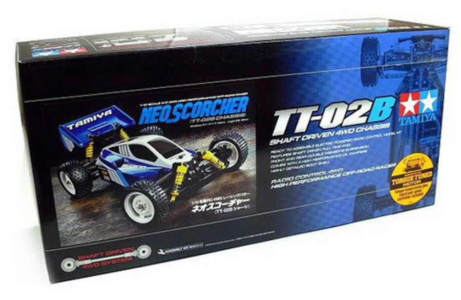 Cars/Tanks Tamiya Tamiya - 1/10 Rc Neo Scorcher - Tt02B [58568] Rc Kit W/ Intermediate Ready To Run Combo