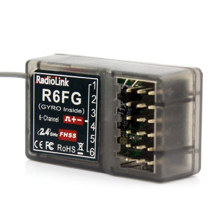 Radiolink | Electronics Radio Link Radiolink R6Fg V3 2.4Ghz 6Ch Gyro Rc Receiver For Rc6Gs Rc4Gs Rc3S Rc4G Transmitter