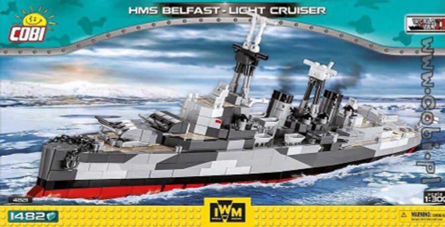 Model & Die-Cast Cobi Hms Belfast Light Cruiser 1482Pcs