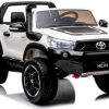 Ride On Hobby Station 2022 Licensed Toyota Hilux Ute 4X4 4Wd Licensed Electric Ride On Toy For Kids - White & Black