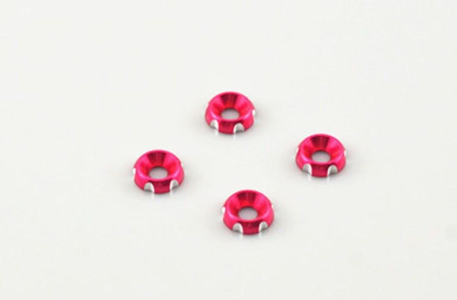 Drift Car Parts | Parts CS model Cnc Metal Screws Washer (Suitable For Hemisphere Head Screws) Pink