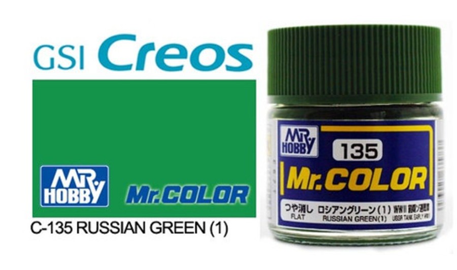 Mr. Hobby Paint | Accessories Mr Hobby Gunze - C135 Mr Color Russian Green 1