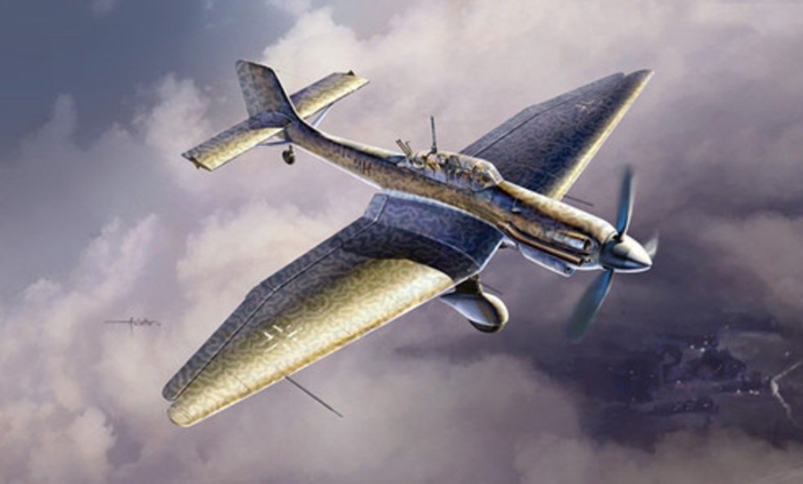 Aircraft | Model & Die-Cast Italeri Italeri - 1/48 Ju-87 D5 Stuka Plastic Model Kit [1-2709]