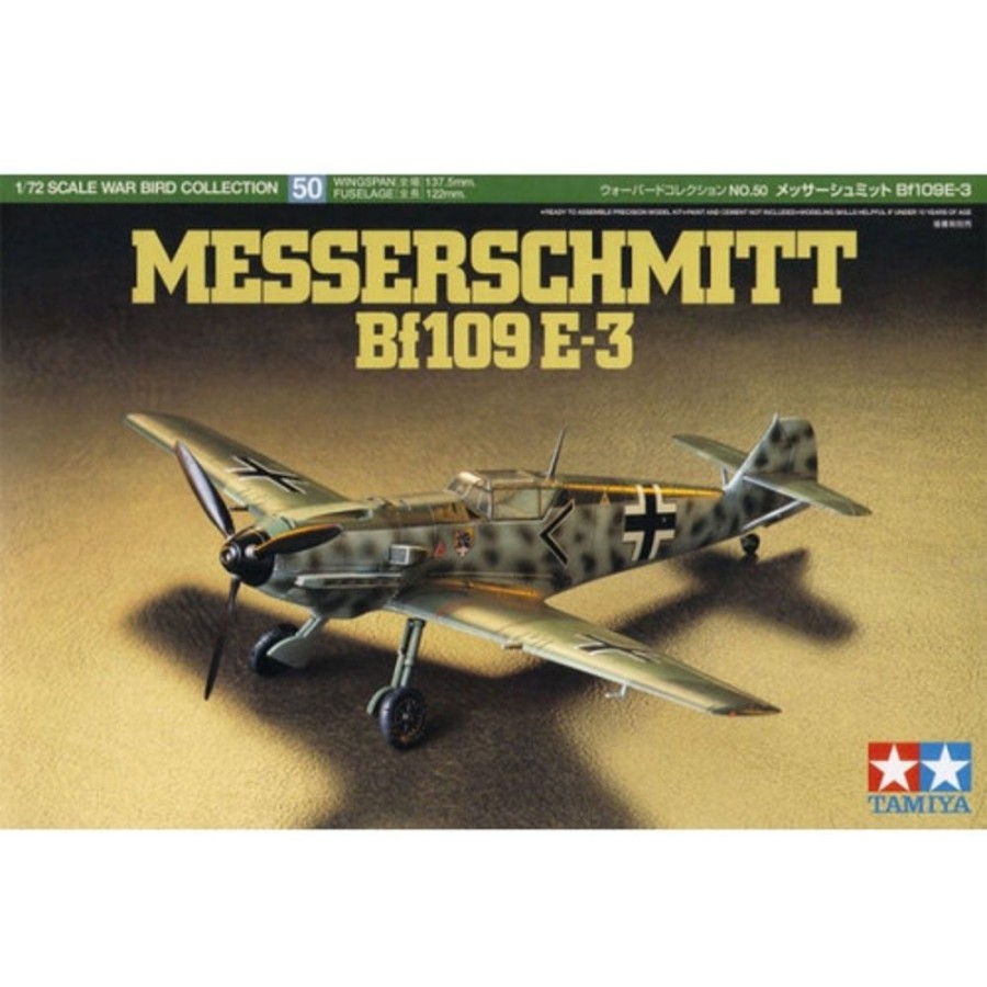 Aircraft | Model & Die-Cast Tamiya Tamiya - 1/72 Messerschmitt Bf109E-3 Wwii Plastic Model Kit [60750]