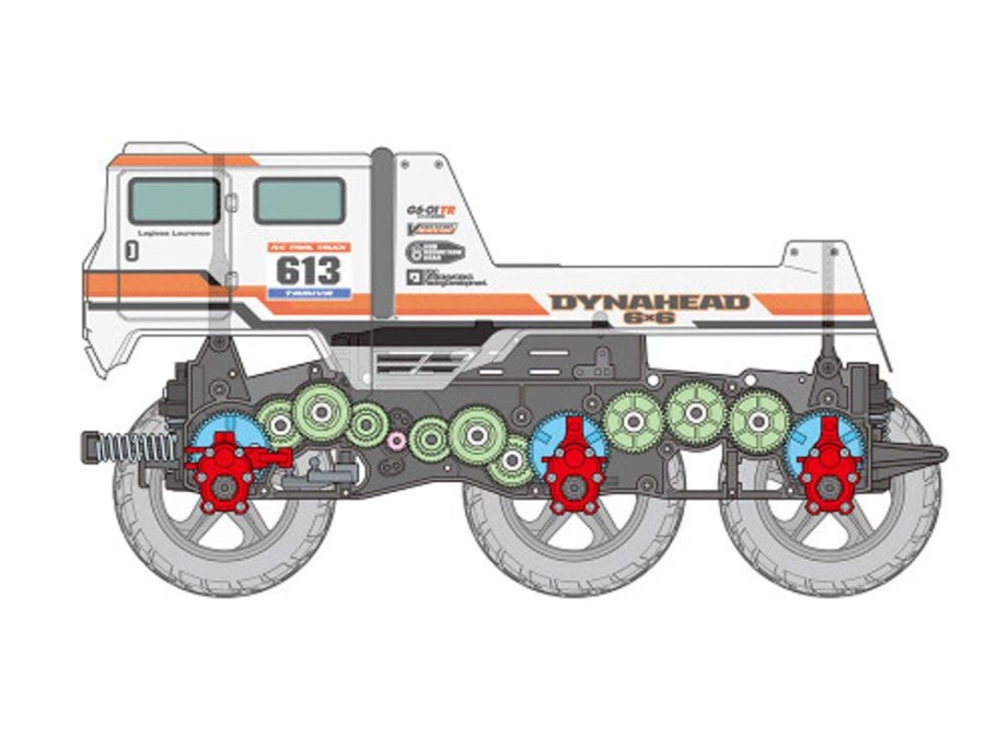 Off-Road | Cars/Tanks Tamiya Tamiya 58660 - 1/18 Rc Dynahead 6X6 (G6-01Tr) Rc Kit