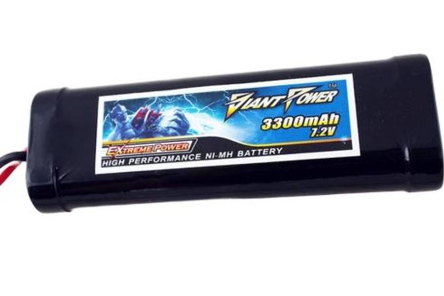 Ni-Mh / Ni-Cd Batteries | Batt/Charger Giant Power Giant Power 7.2V 3300Mah 10C Nimh Battery W/ Tamiya Plug