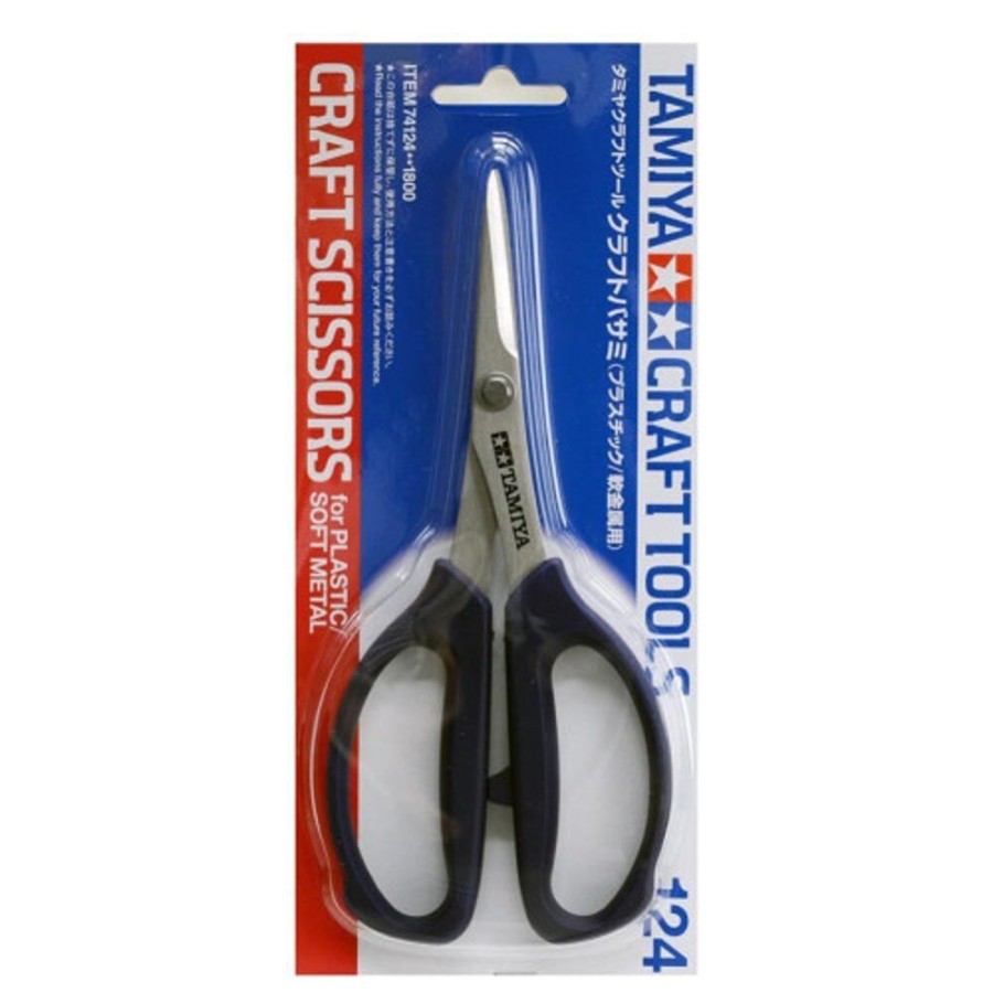 Tamiya Tools | Accessories Tamiya Tamiya - Craft Scissors (For Plastic/Soft Metal) [74124]