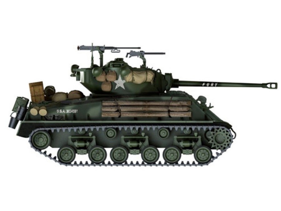 Military | Model & Die-Cast Italeri Italeri - 1/35 M4A3E8 Sherman "Fury" Plastic Model Kit [1-6529]