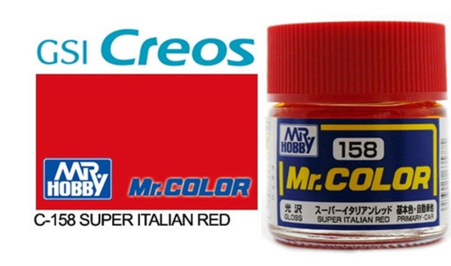 Mr. Hobby Paint | Accessories Mr Hobby Gunze - C158 Mr Color Gloss Super Italian Red