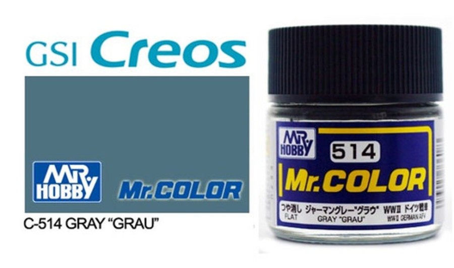 Mr. Hobby Paint | Accessories Mr Hobby Gunze - C514 Mr Color Grey Grau