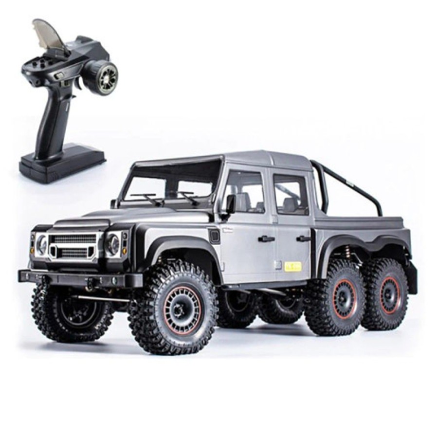 Cars/Tanks YIKONG Yikong 1/10 6 6 Pickup Truck Style Crawler With Light & Diff Lock Yk6106 (Grey)