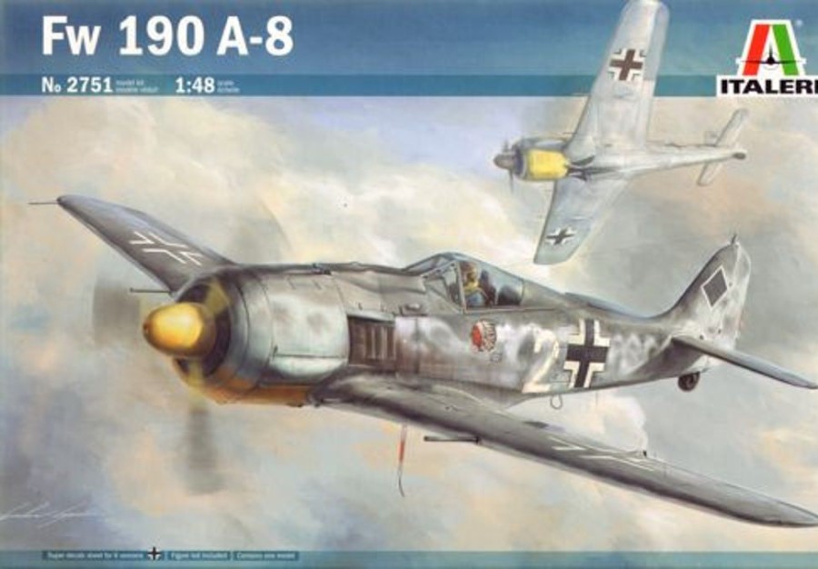 Aircraft | Model & Die-Cast Italeri Italeri - 1/48 Fw 190 A-5 Wwii Plastic Model Kit [1-2751]