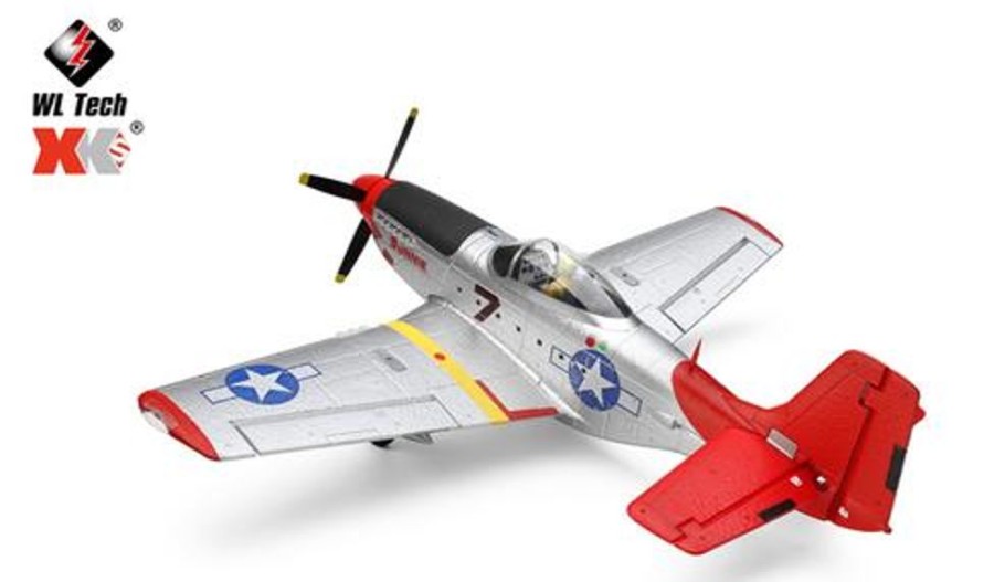 Planes WLToys Xk A280 P-51 Mustang With 3D/6G Gyro System 560Mm Wingspan 2.4Ghz 4Ch Epp Rc Plane Rtf For Beginner