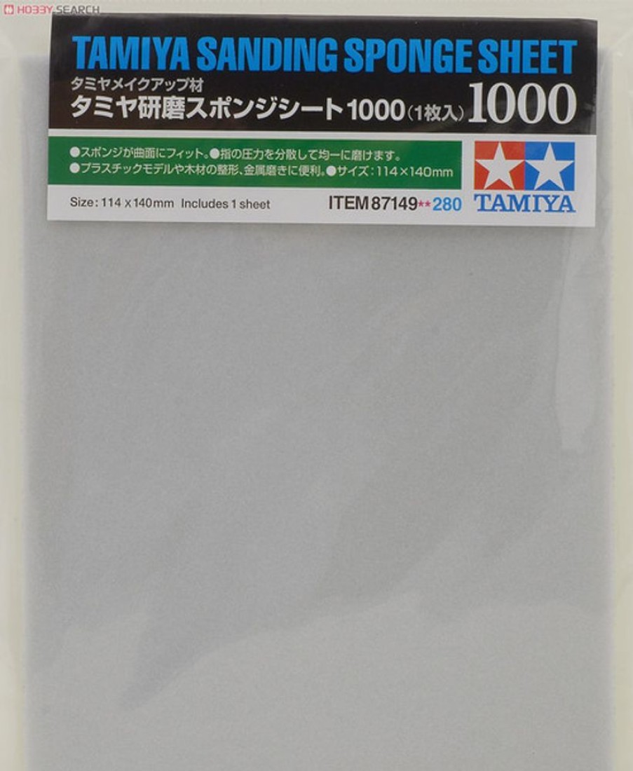 Tamiya Tools | Accessories Tamiya Tamiya 1000 Grit Sanding Sponge Sheet [87149]