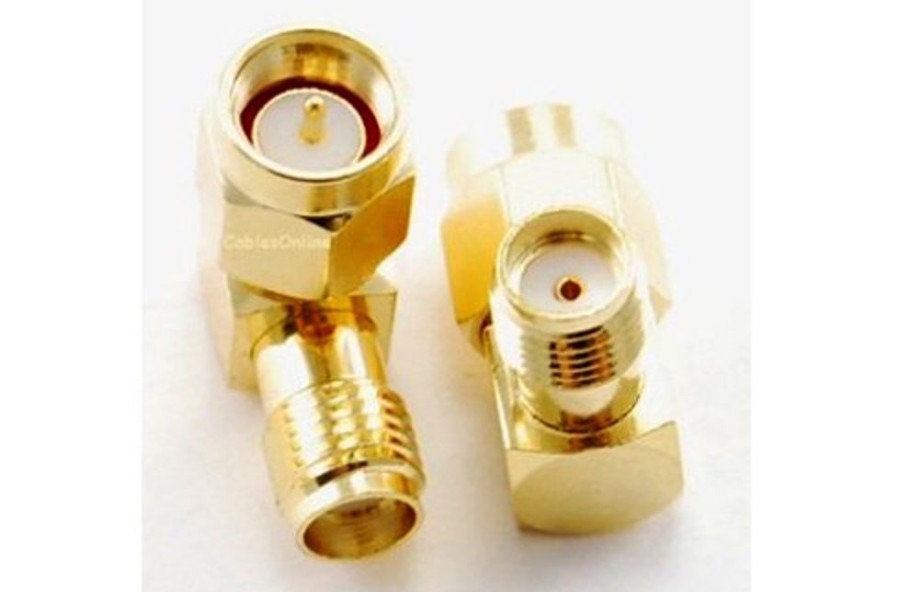 Plugs & Adapter | Accessories Hobby Station Sma Male - Sma Female Adapter (90 Degree)