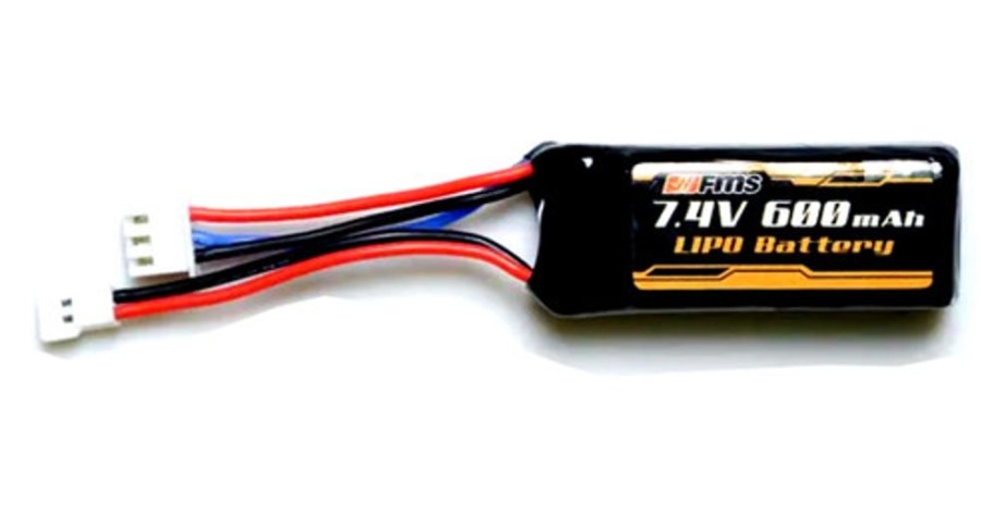 Lithium Polymer Batteries | Batt/Charger FMS Fms C2024 7.4V 600Mah Lipo Battery For Katana