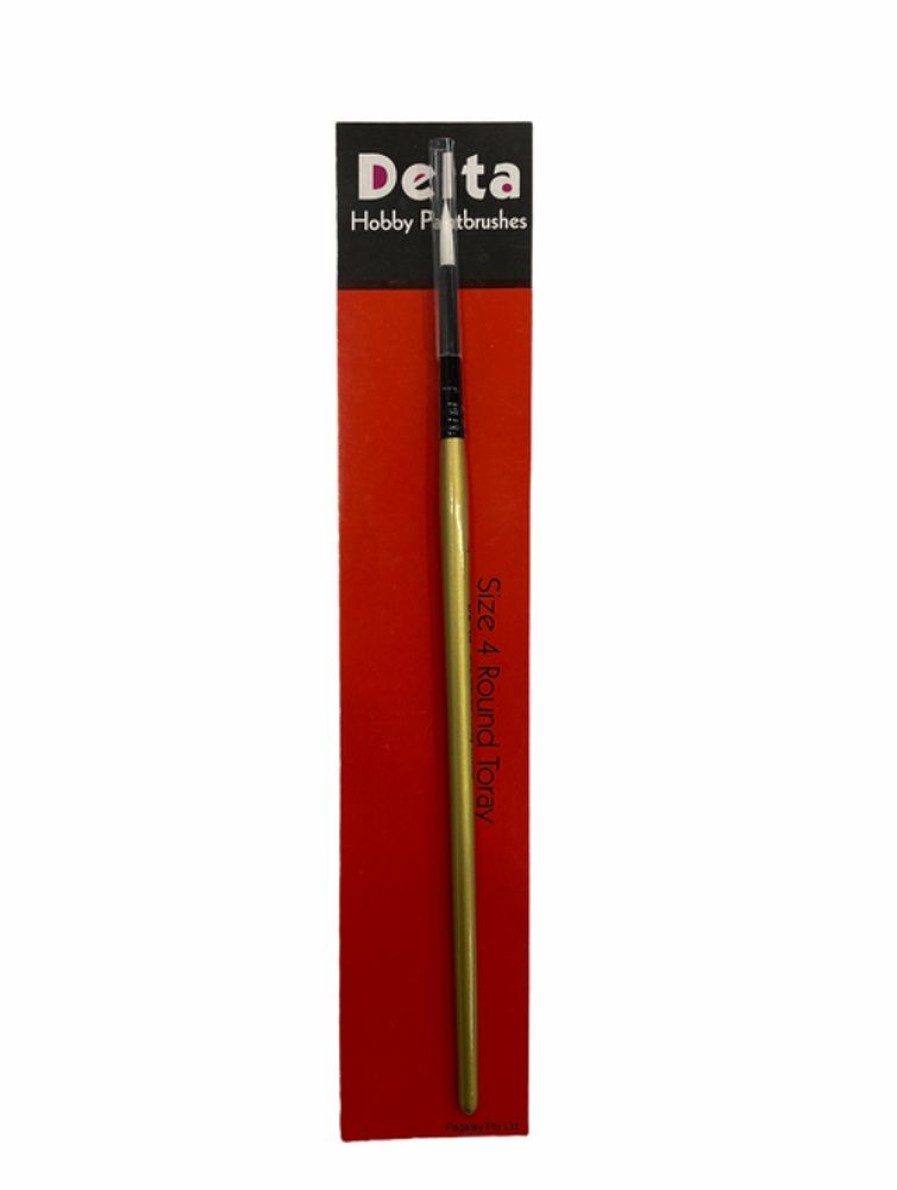 Delta Brushes | Accessories Delta Delta Paintbrush Size 4 Round Toray