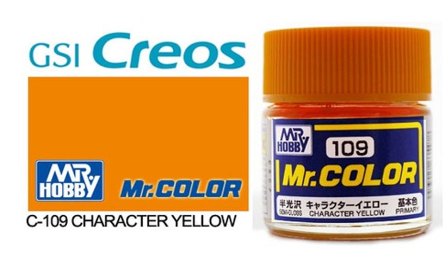 Mr. Hobby Paint | Accessories Mr Hobby Gunze - C109 Mr Color Semi Gloss Character Yellow