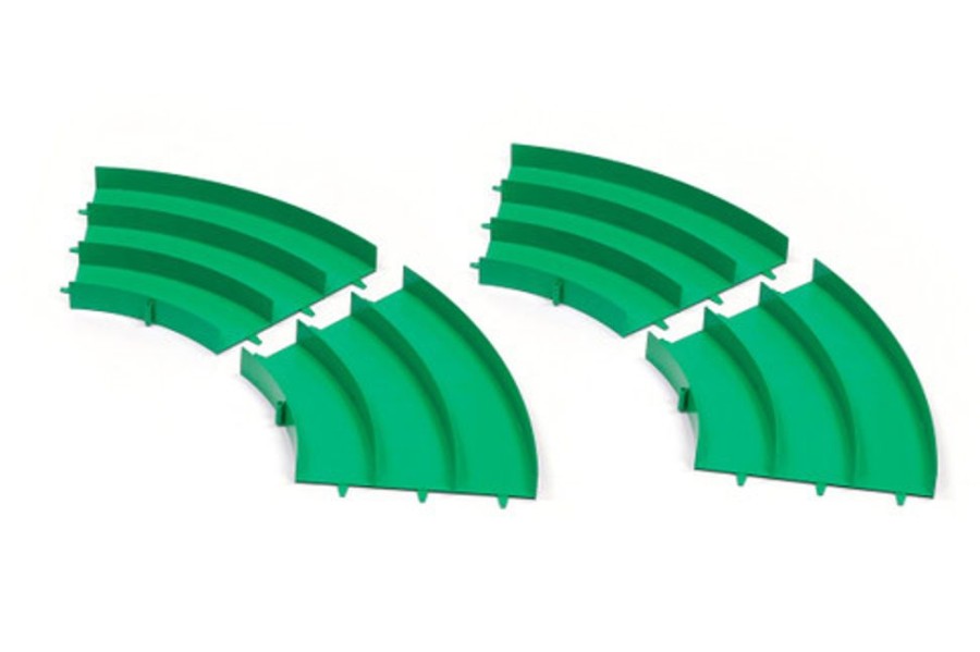 Parts Tamiya Tamiya - Curve Section Set (Green, 4 Pcs.) [95491]