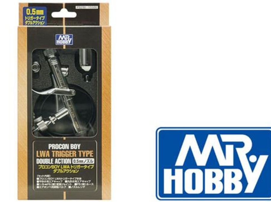 Paint Brushes, Airbrushes & Compressors | Accessories Mr Hobby Mr Color Gsi Creos Mr. Airbrush Procon Boy Ps-290 0.5Mm Pistol Trigger Type