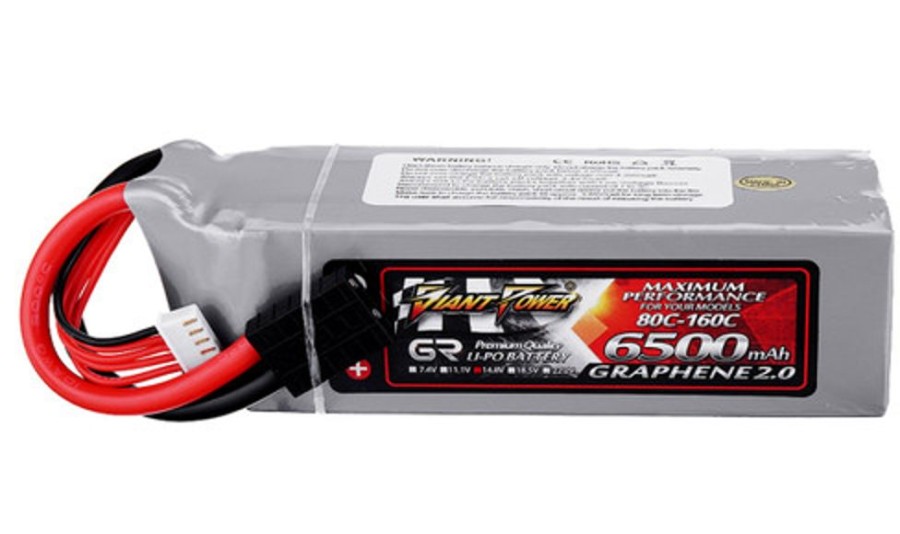 Lithium Polymer Batteries | Batt/Charger Giant Power Giant Power Graphene 4S 14.8V 6500Mah 80C Li-Po W/ Traxxas Plug