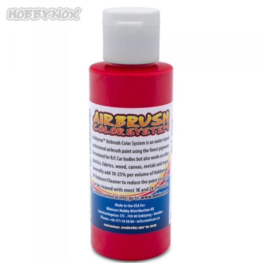 Hobbynox Paint | Accessories Hobbynox Hobbynox - Airbrush Color Solid Red 60Ml