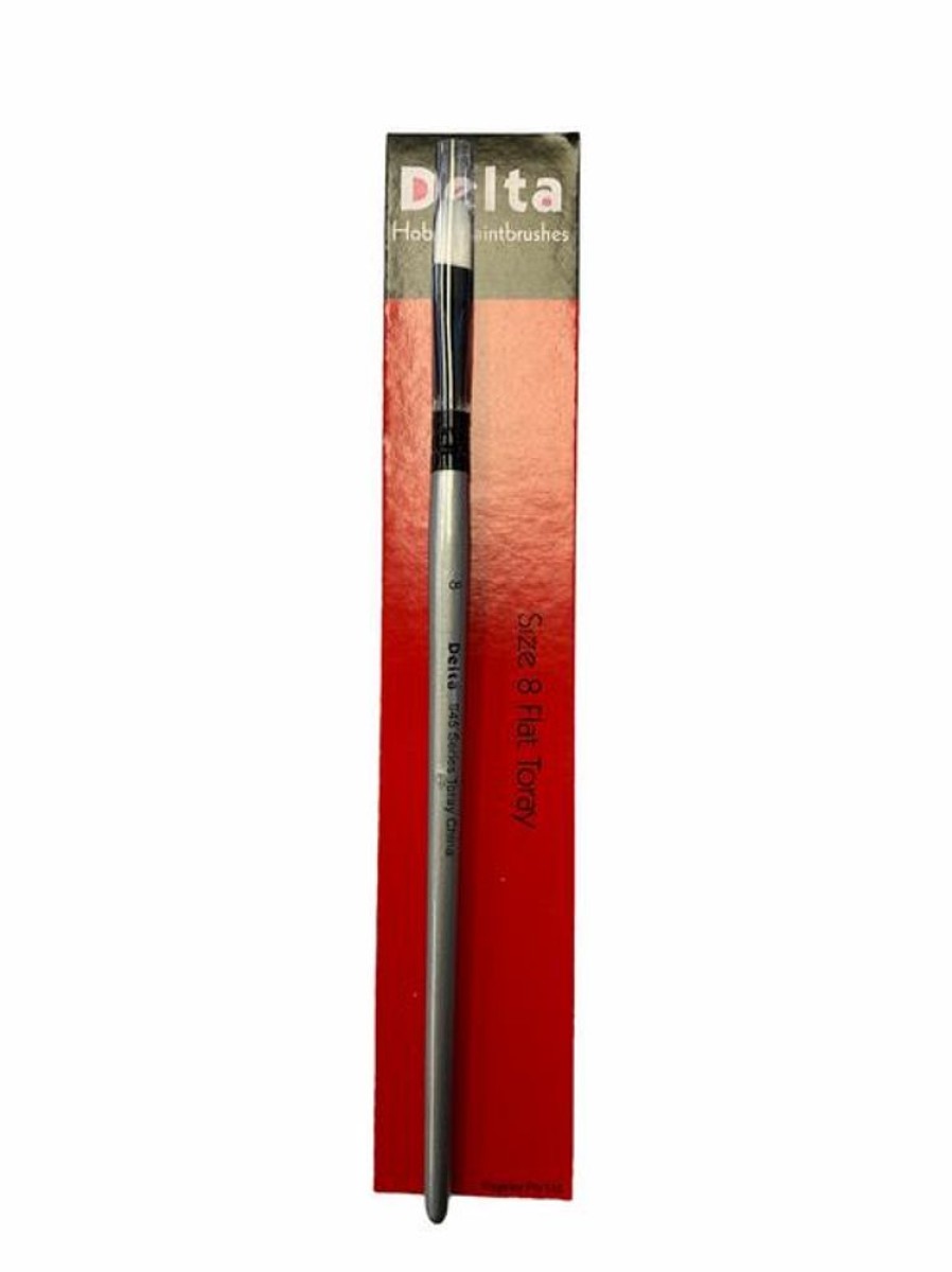 Delta Brushes | Accessories Delta Delta Paintbrush Size 8 Flat Toray