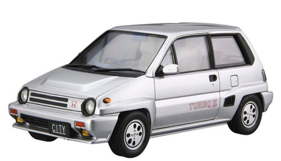 Cars | Model & Die-Cast Aoshima Aoshima The Model Car 60 Honda Aa City Turbo Ii 1985 1/24 Scale Kit