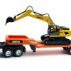 Cars/Tanks Huina Huina 1319 1/24 9Ch Rc Truck And Trailer W/6Ch Rc Excavator *Combo Set