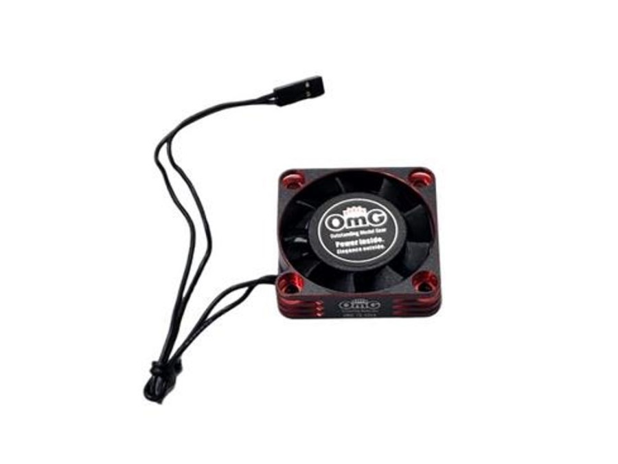 Electronics OMG Omg Aluminium Frame Cooling Fan For Motor 40X40X10Mm - Red