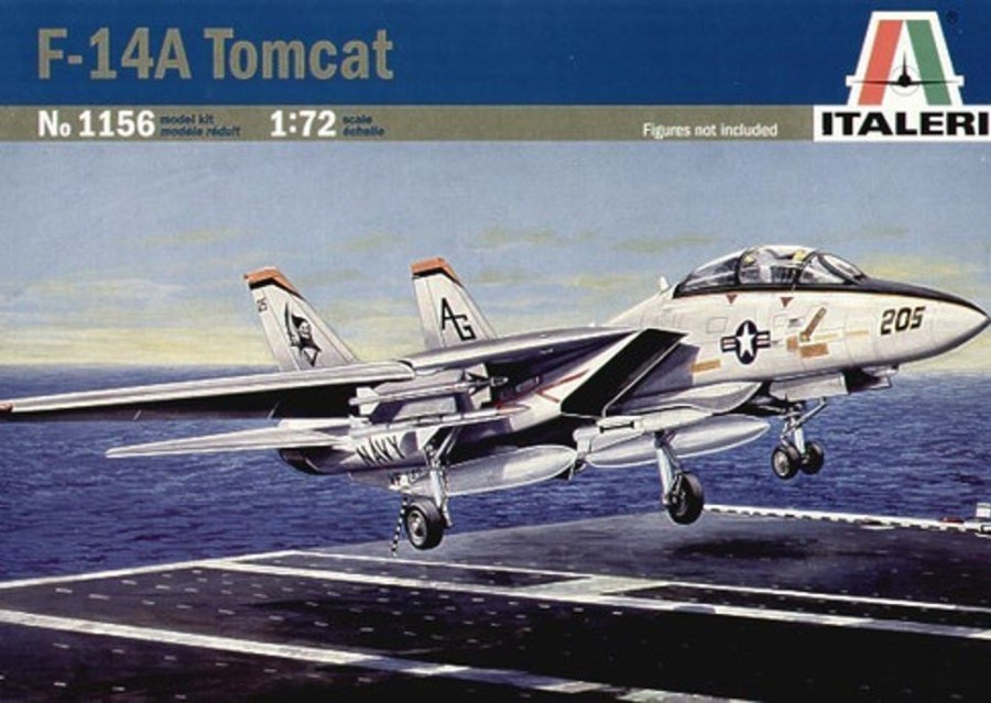 Aircraft | Model & Die-Cast Italeri Italeri - 1/72 F-14 A Tomcat Plastic Model Kit [1-1156]