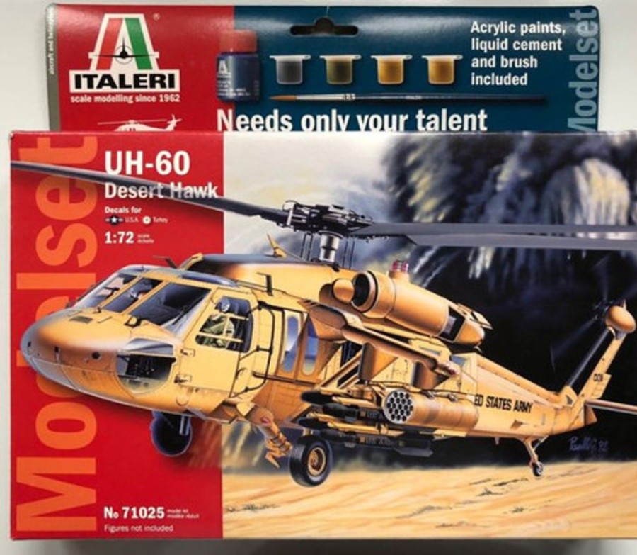 Aircraft | Model & Die-Cast Italeri Italeri 71025 Uh 60 Desert Hawk Model Set