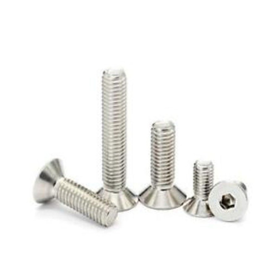 Accessories Hobby Station M4 Flat Head Countersunk Screws In Silver (Pack Of 10)