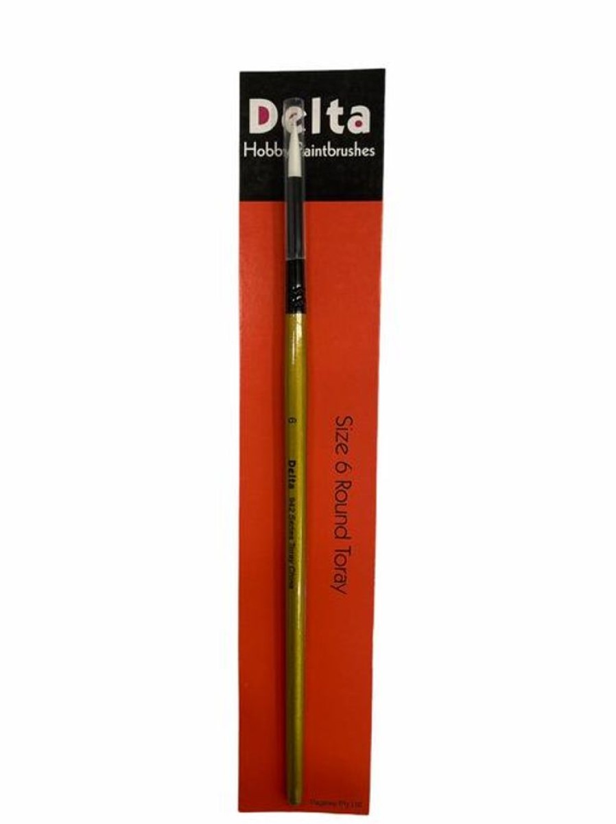 Delta Brushes | Accessories Delta Delta Paintbrush Size 6 Round Toray