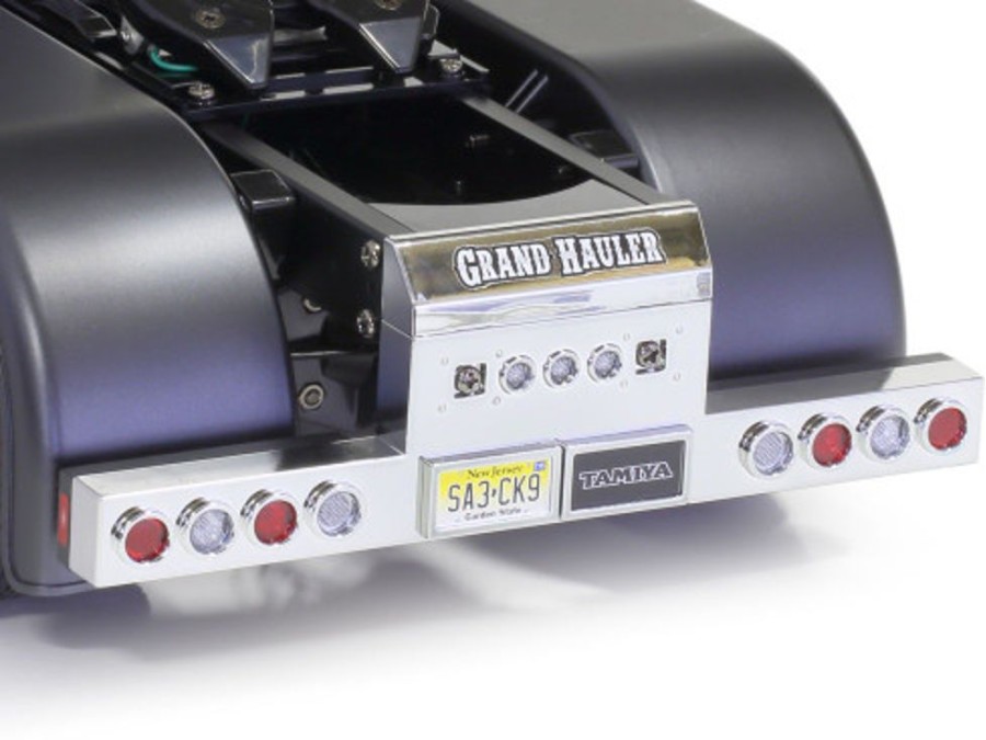 Trucks & Trailers | Cars/Tanks Tamiya Tamiya - 1/14 Grand Hauler Black Edition (Matte Black) [56356] W/ 4Ywd 4 Channel Radio