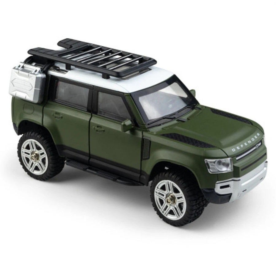 Cars/Tanks Pinecone Models Pinecone Forest 2402 Diecast Alloy Rc Range Rover Defender Rtr 1/24 2.4G 4Wd Rc Car With Led Lights-Green