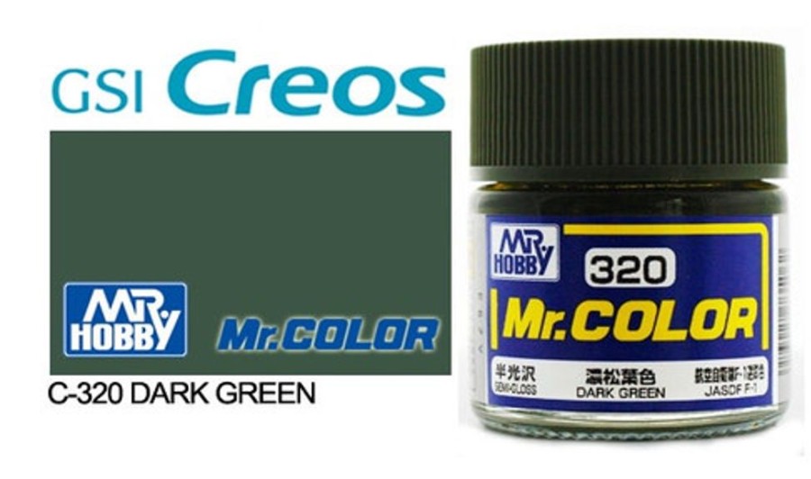 Mr. Hobby Paint | Accessories Mr Hobby Gunze - C320 Mr Color Semi Gloss Dark Green