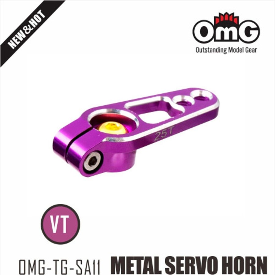 Parts OMG Omg Premium 25T Servo Horn With Steel Screws-Pink