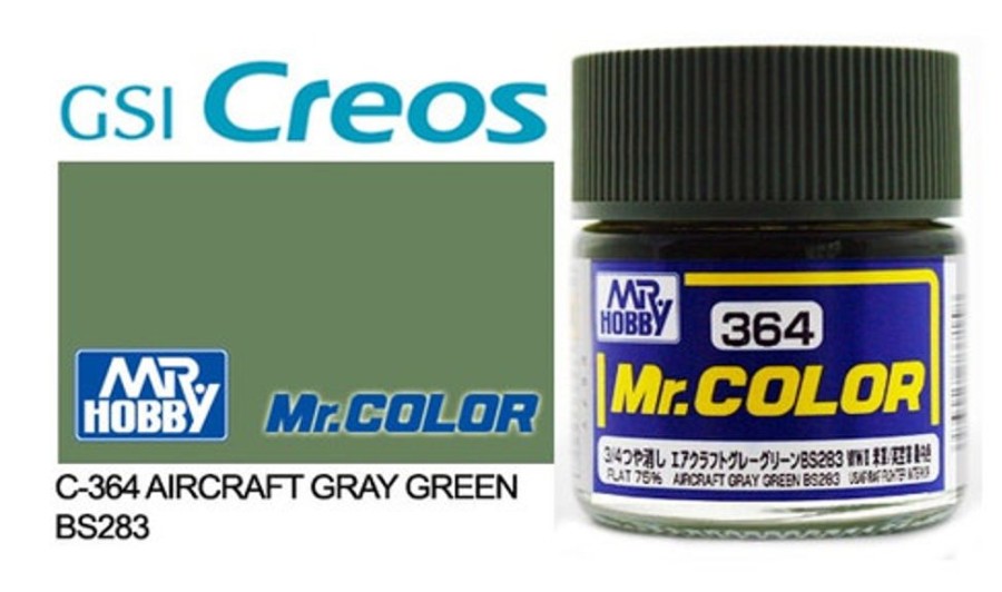 Mr. Hobby Paint | Accessories Mr Hobby Gunze - C364 Mr Color Air Grey Green Bs283