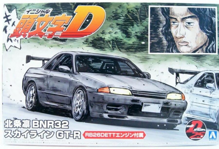 Cars | Model & Die-Cast Aoshima Aoshima Initial D 1/24 R.Hojyo Bnr32 Skyline Gt-R Plastic Model