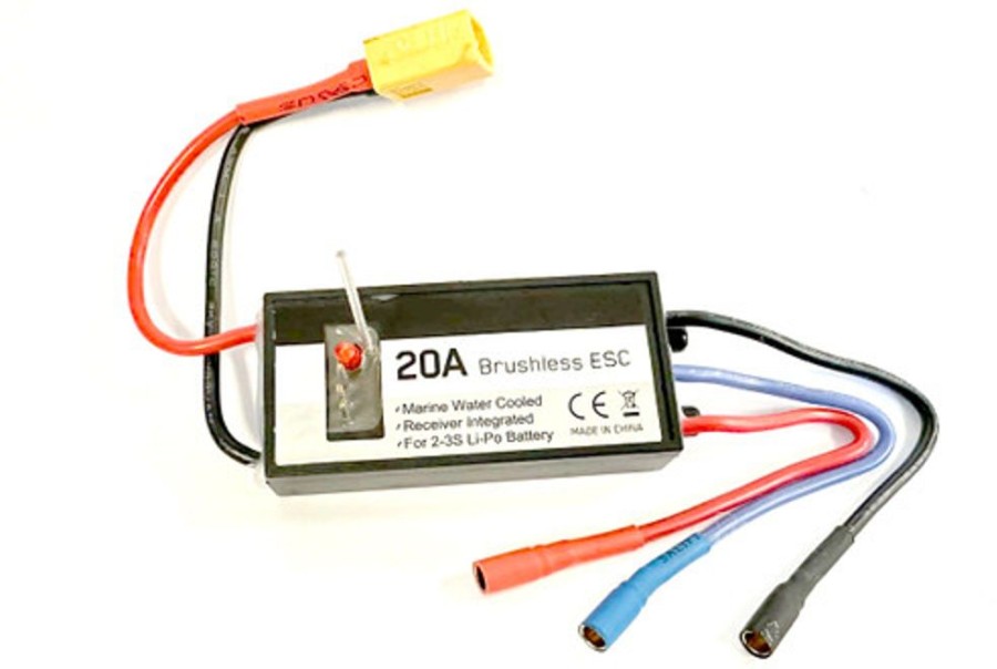 Marine | Electronics Volantex Volantex 20A Water Proof Esc With Water Cooler For Rc Boat