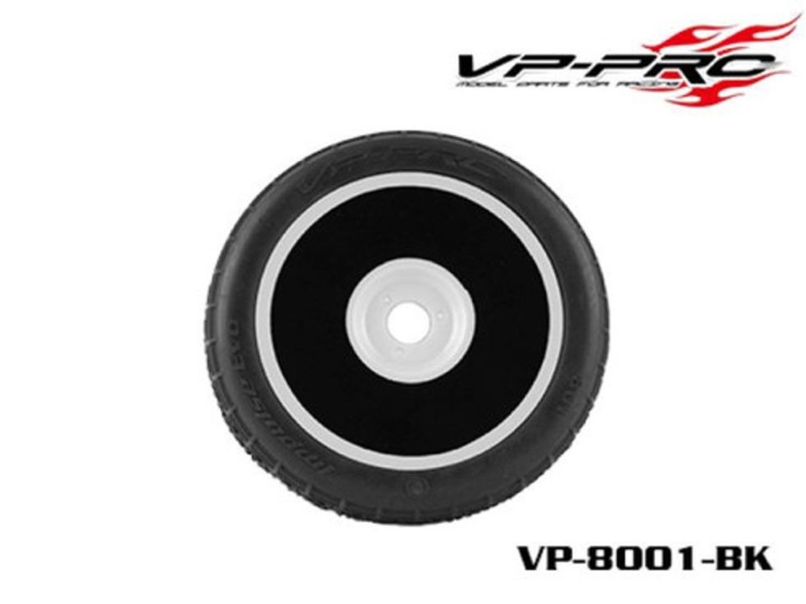 Accessories VP-PRO Vp-Pro 1/8 Wheel Stickers - Black (12 Pcs)