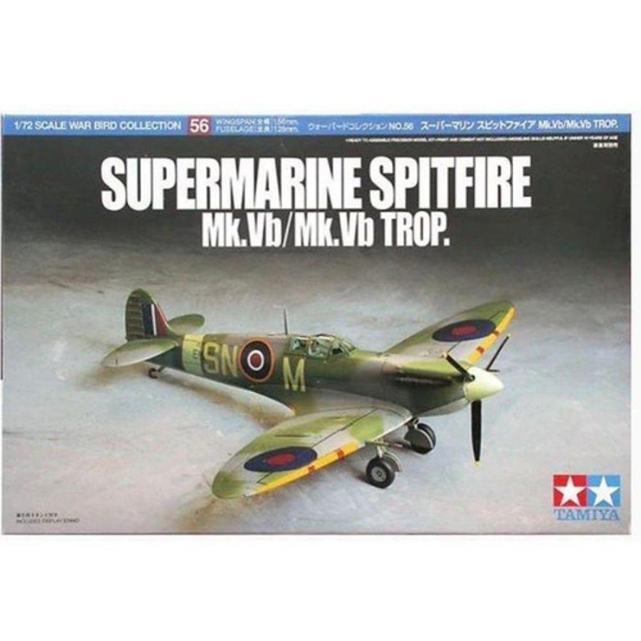 Aircraft | Model & Die-Cast Tamiya Tamiya - 1/72 Supermarine Spitfire Mk.Vb/Trop Plastic Model Kit [60756]