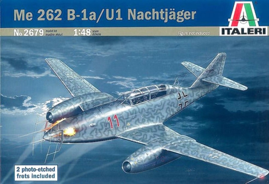 Aircraft | Model & Die-Cast Italeri Italeri - 1/48 Messerschmitt Me 262 B-1A /U-1 Nachtjaeger Wwii Plastic Model Kit [1-2679]