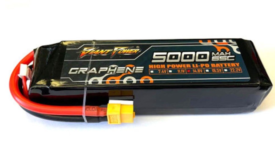 Lithium Polymer Batteries | Batt/Charger Giant Power Giant Power 4S 14.8V 5000Mah 65C Li-Po W/ Xt60 Plug