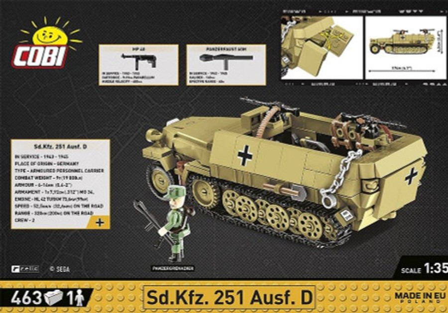 Model & Die-Cast Cobi Cobi-3049 | Coh 3 /3049/ Sd.Kfz 251 Ausf.D 463 Pcs