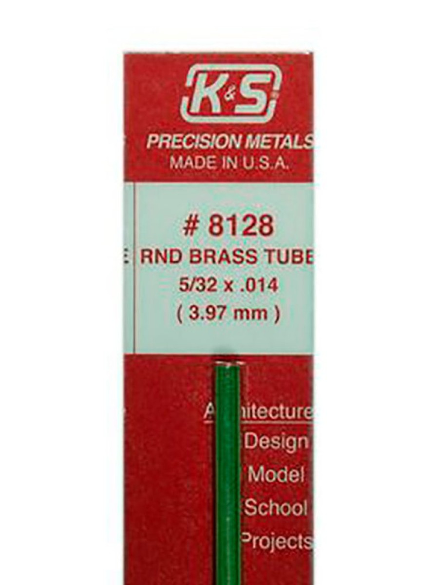 Brass | Accessories K&S K&S Brass Round Tube 5/32" X 12" #8128