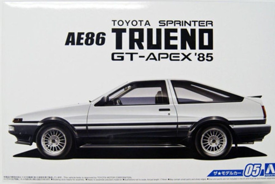 Cars | Model & Die-Cast Aoshima Aoshima The Model Car 05 Toyota Ae86 Sprinter Trueno Gt-Apex '85 1/24 Scale Kit