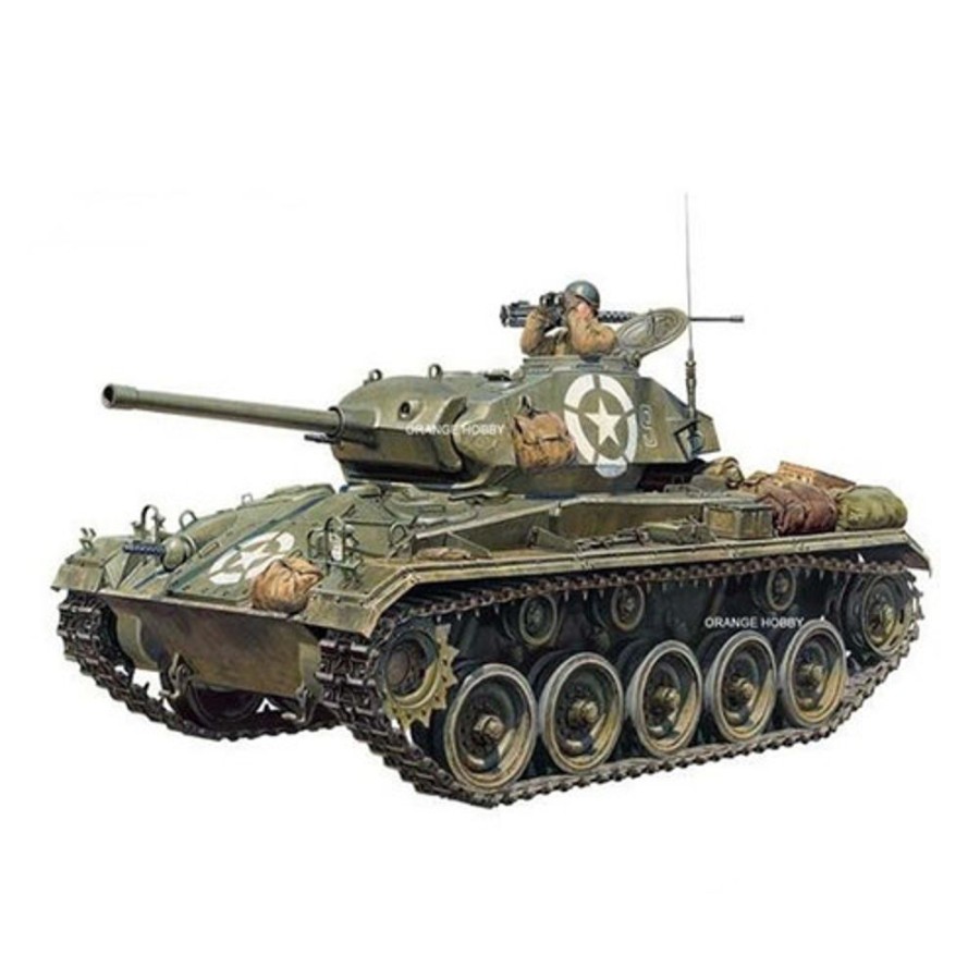 Military | Model & Die-Cast Tamiya Tamiya - 1/35 American Light Tank M24 Chaffee Plastic Model Kit [37020]