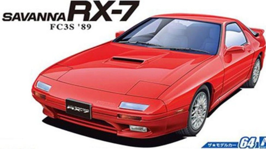 Cars | Model & Die-Cast Aoshima Aoshima - 1/24 The Model Car No.64 Mazda Fc3S Savannah Rx-7 '89